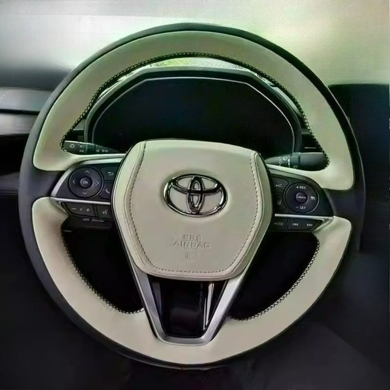 Leather Cleaner Interior - Hand-stitched renovation black white leather car