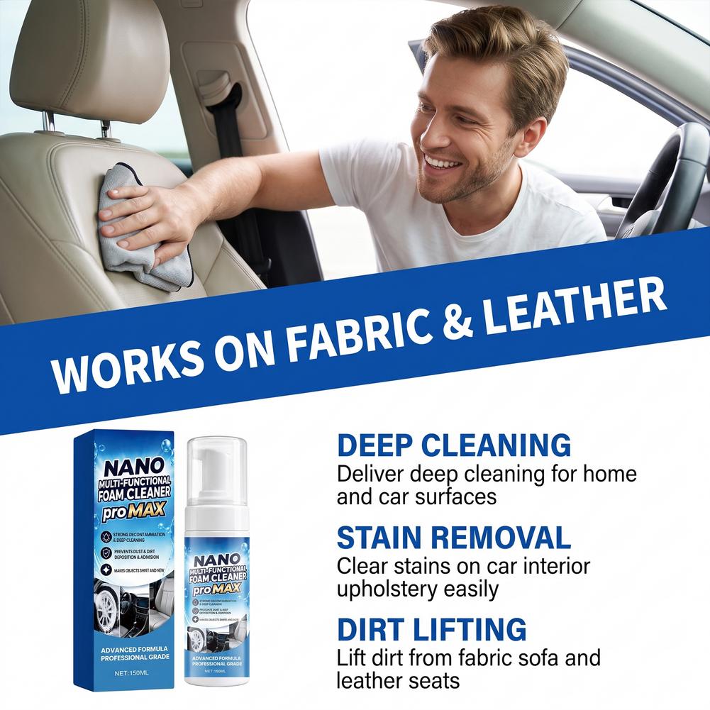 Foam Cleaner Cleaning Stubborn - Seat Cleaner Fabric recension och pris
